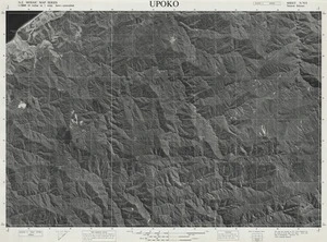 Upoko / this map was compiled by N.Z. Aerial Mapping Ltd. for Lands and Survey Dept., N.Z.