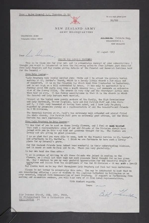 Papers relating to his service in World War II