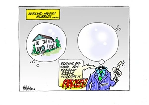 Auckland housing bubbles