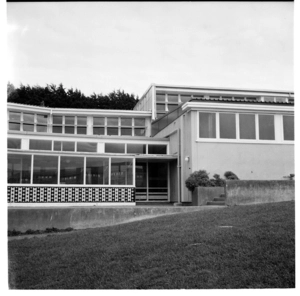 Onslow College, and some of its prefabricated buildings, Wellington