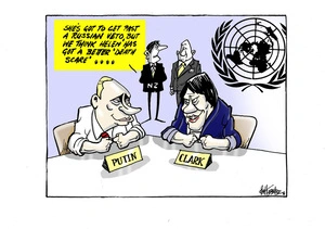 Russian support for Helen Clark's United Nations bid