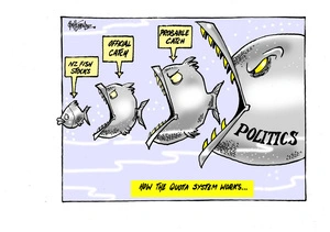 Fish stocks, the quota system, and politics