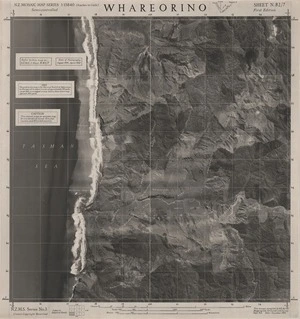 Whareorino / this mosaic compiled by N.Z. Aerial Mapping Ltd. for Lands and Survey Dept., N.Z.