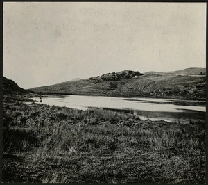 Miramar lagoon, Wellington, with the Crawford homestead in the background