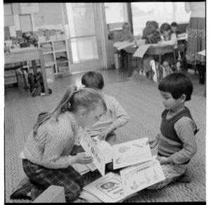 Children at Belmont School, Lower Hutt, Wellington