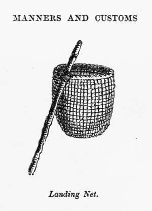 Polack, Joel Samuel, 1807-1882 :Landing net. [1840]