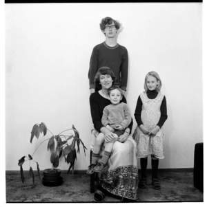 Ans Westra and her three children