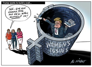 Trump walls himself in with women's issues
