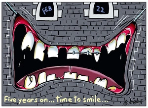 "Five years on time to smile"