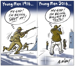 "Young men 1916, Young men 2016"