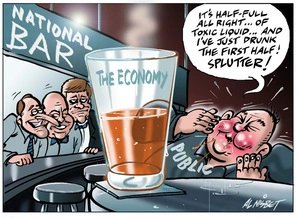 The economy - a half-full glass of toxic liquid