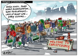 Refugees abandon post-quake Christchurch