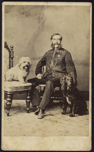 Thompson, D (Wanganui) fl 1875-1878 :Portrait of unidentified man