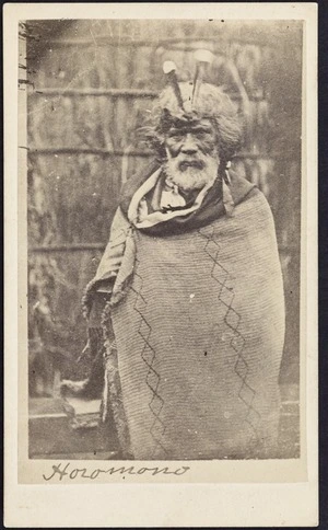 Photographer unknown :Portrait of Horomona