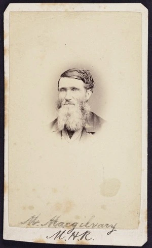 Photographer unknown :Portrait of Mr Lauchlan Macgilivray M H R