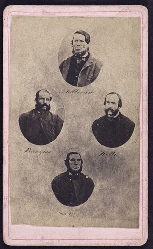Group of photographs of Messrs Sullivan, Burgess, Kelly and Levy