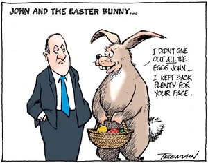 John Key and the Easter Bunny