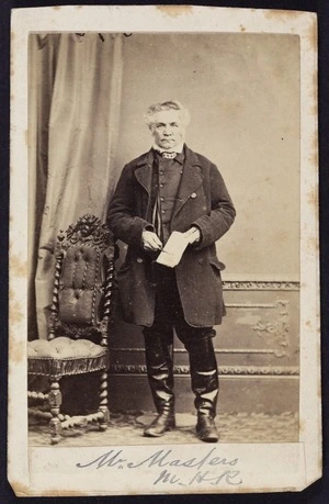 Photographer unknown :Portrait of [Edward?] Masters MHR