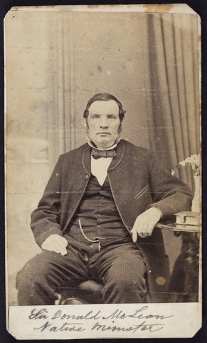 Photographer unknown :Portrait of Sir Donald McLean