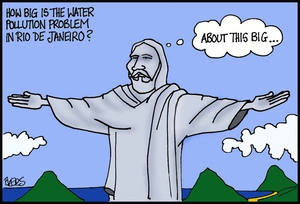 How big is the water pollution problem in Rio de Janeiro?
