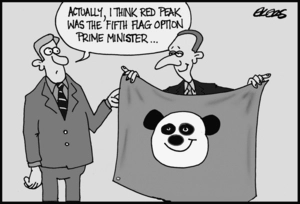 Red panda flag