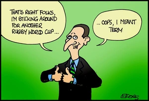 John Key "sticking around for another Rugby World Cup"
