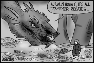 "Actually Hobbit, it's all tax-payer rebates"