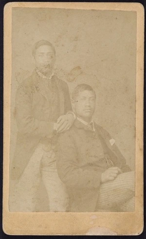 Photographer unknown :Portrait of two unidentified young men