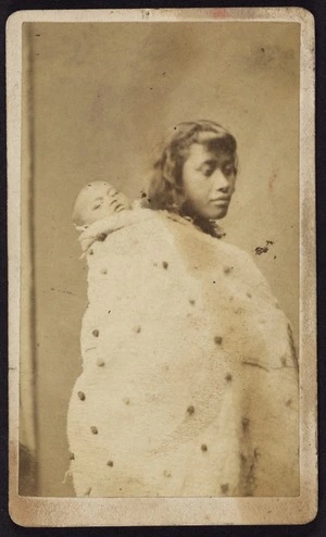 Photographer unknown :Portrait of unidentified woman and baby