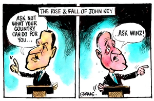 "The rise and fall of John Key"