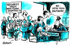 Refugees from war-torn countries