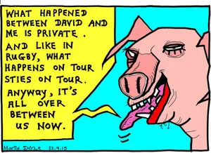 Pig coughs up re Cameron