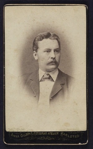 Ollson, Anna (Karlstad), fl 1870's-1880's :Portrait of unidentified man