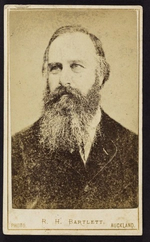 Bartlett, Robert Henry fl 1875-1880 :Portrait of unidentified man