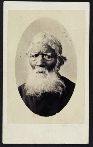 Photographer unknown :Portrait of Honiana Te Puni-kokopu, d 1870