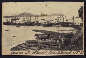 Photographer unknown :Photograph of Queen St Wharf Auckland New Zealand