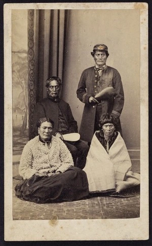 Photographer unknown :Portrait of Ropa and brother with wives