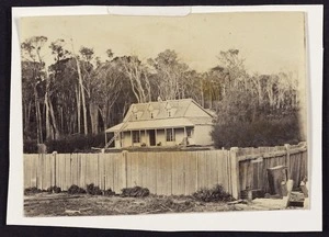 Creator unknown :Photograph of Dr Henry Thomas Spratt's house in Greytown, Wairarapa
