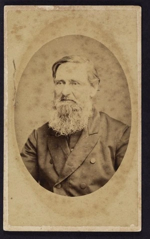 Gaul, J (Christchurch), fl 1866-1875 :Portrait of unidentified man