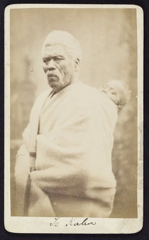 Monkton, C H (London Photographic Company Christchurch) fl 1860s-1880s :Portrait of Te Kahu