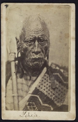Photographer unknown :Portrait of Taraia Ngakuti Te Tumuhia 1790?-1872