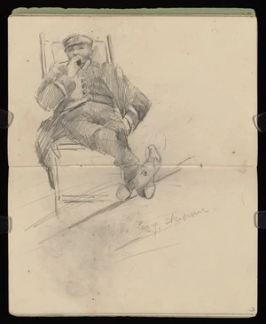 Hodgkins, Frances Mary 1869-1947 :The lazy skipper. [ca 1890]