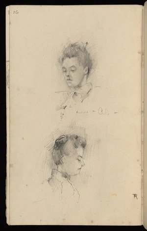 Hodgkins, Frances Mary 1869-1947 :Dear old Ali. [ca 1890]