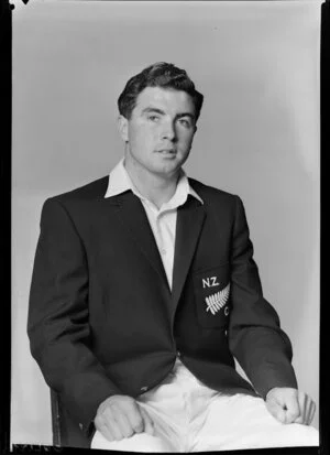 Mr G A Bartlett, member of the New Zealand Cricket Singles Team, South African tour, 1961