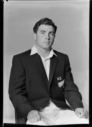 Mr G A Bartlett, member of the New Zealand Cricket Singles Team, South African tour, 1961
