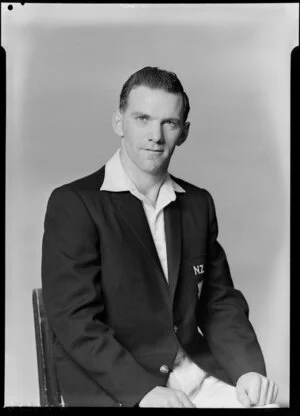 Mr S N McGregor, member of the New Zealand Cricket Singles team, South African tour, 1961