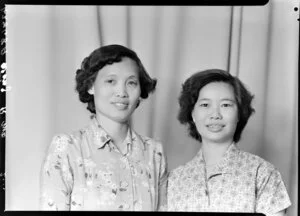 Mrs R Wong and unidentified woman