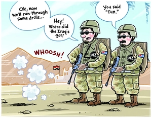 Military drills in Iraq