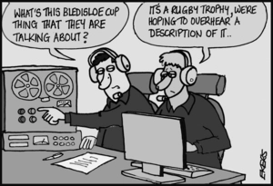"What's this Bledisloe Cup thing that they are talking about?"