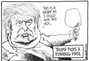 Trump picks a running mate